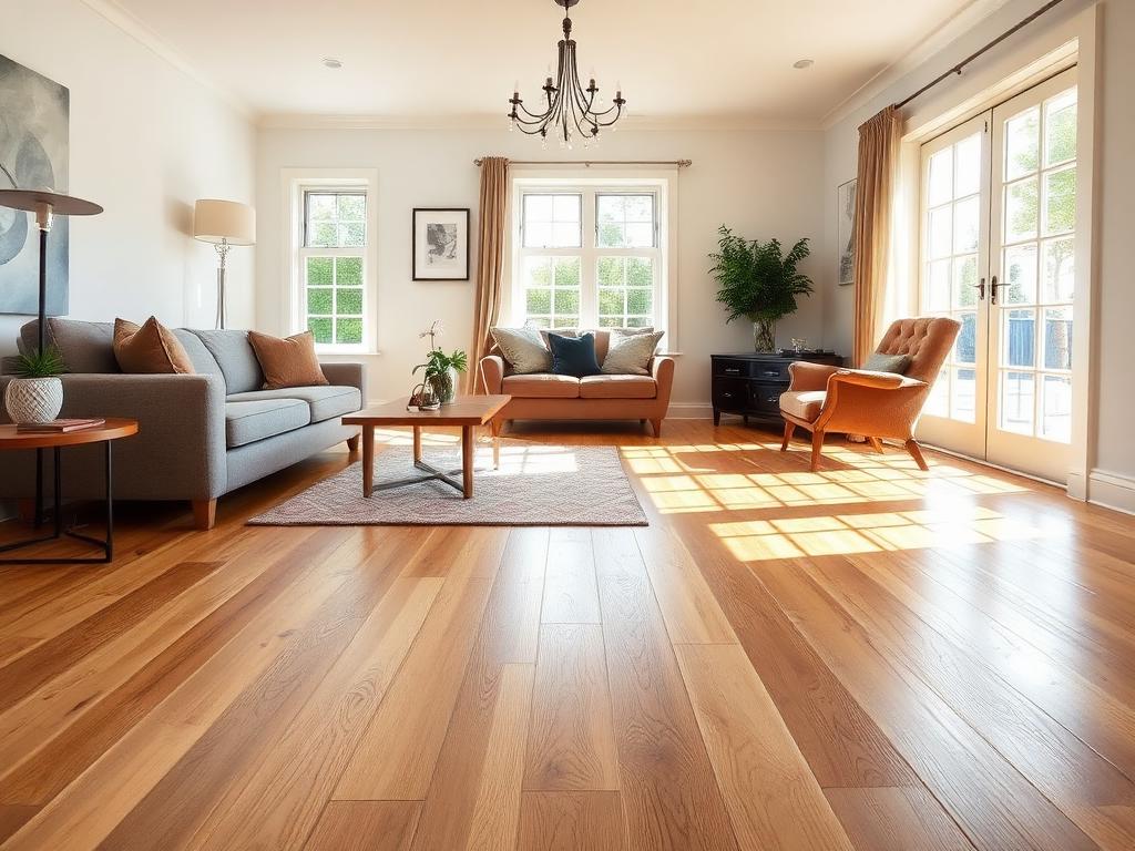 Wide-Plank Oak Living Room